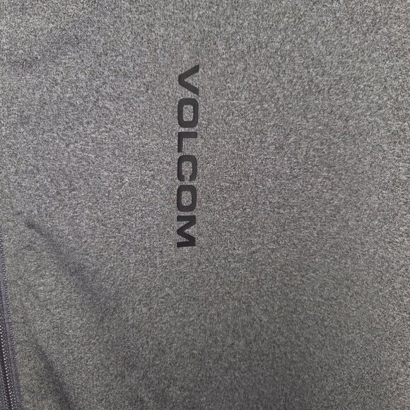 Volcom Mens Large Gray Hooded Zip-Up Jacket With Pockets 4130 - Picture 3 of 12